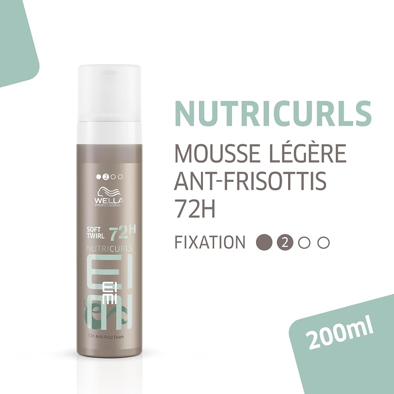 EIMI Nutricurls Soft Twirl Mousse volume cheveux bouclés anti-frisottis 72H 200ml