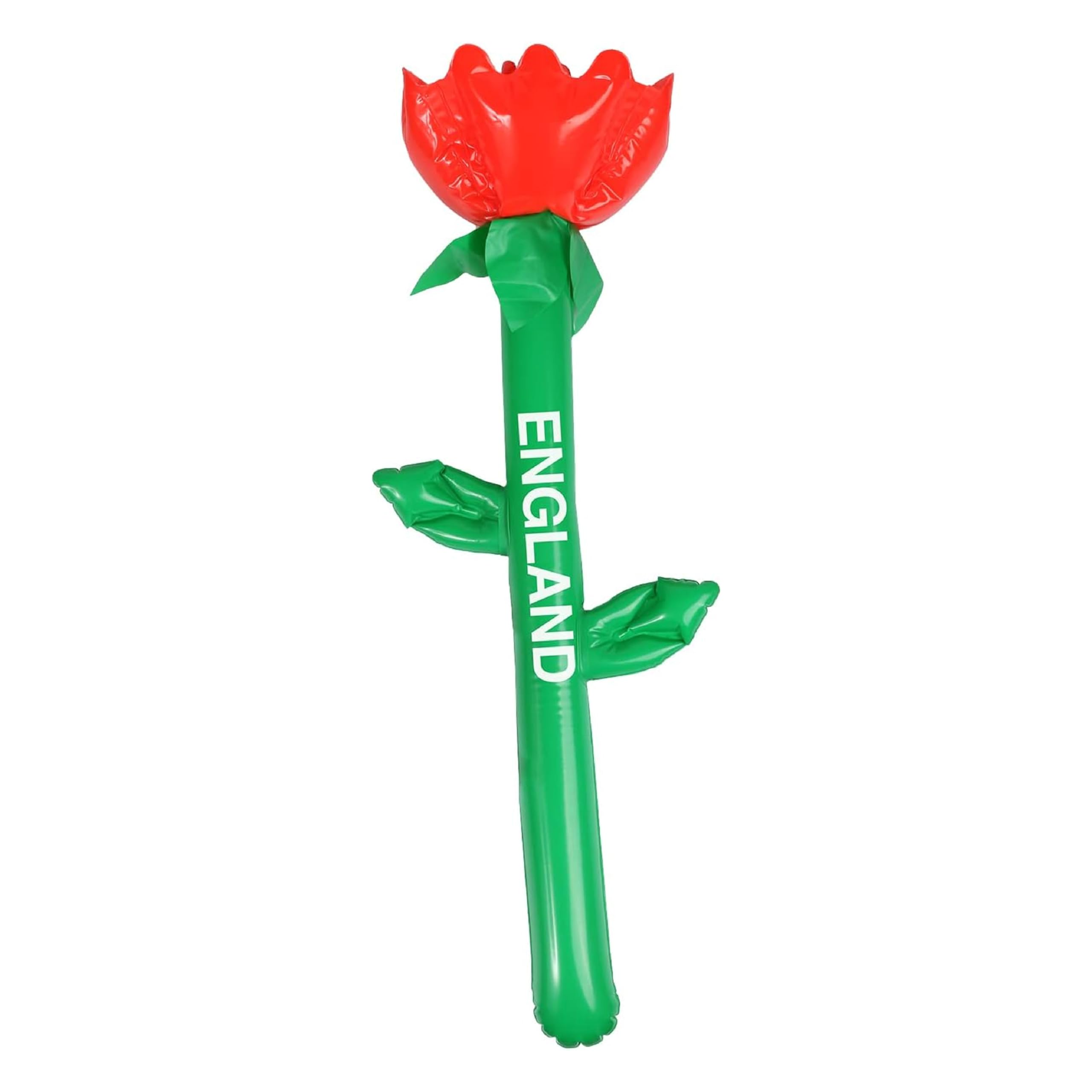 I Love Fancy Dress Inflatable Rose - Red Inflatable English Rose Flower With England Text - England Rugby Sports Supporters Accessory - Pack of 1