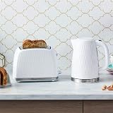 Russell Hobbs Honeycomb 2 Slice Toaster White Textured High Lift 850W view 7
