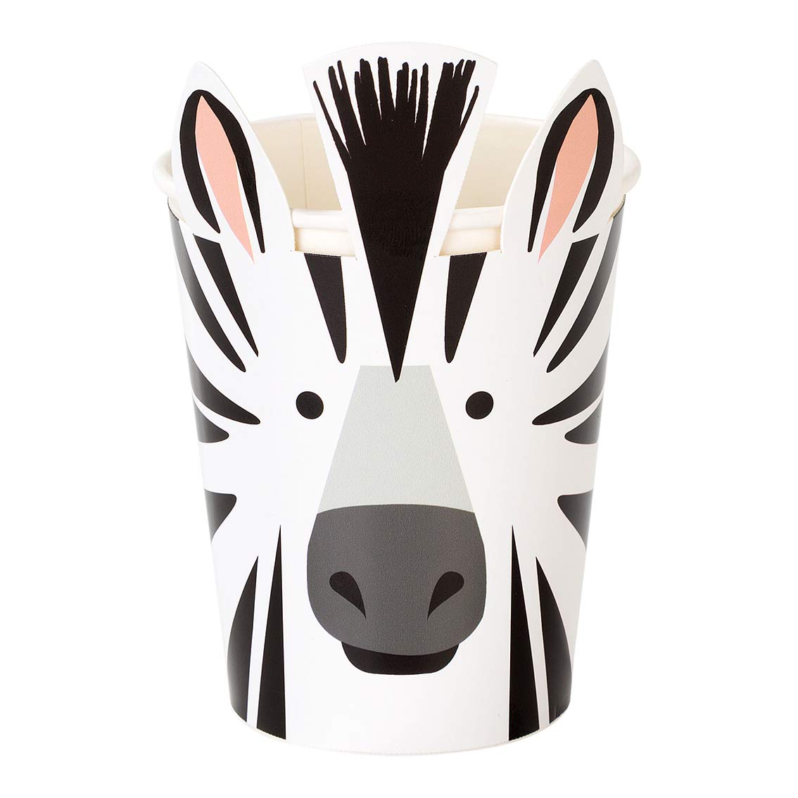 Talking Tables Party Animals Zebra Cups Pack of 8 250ml, KidsZebraCups