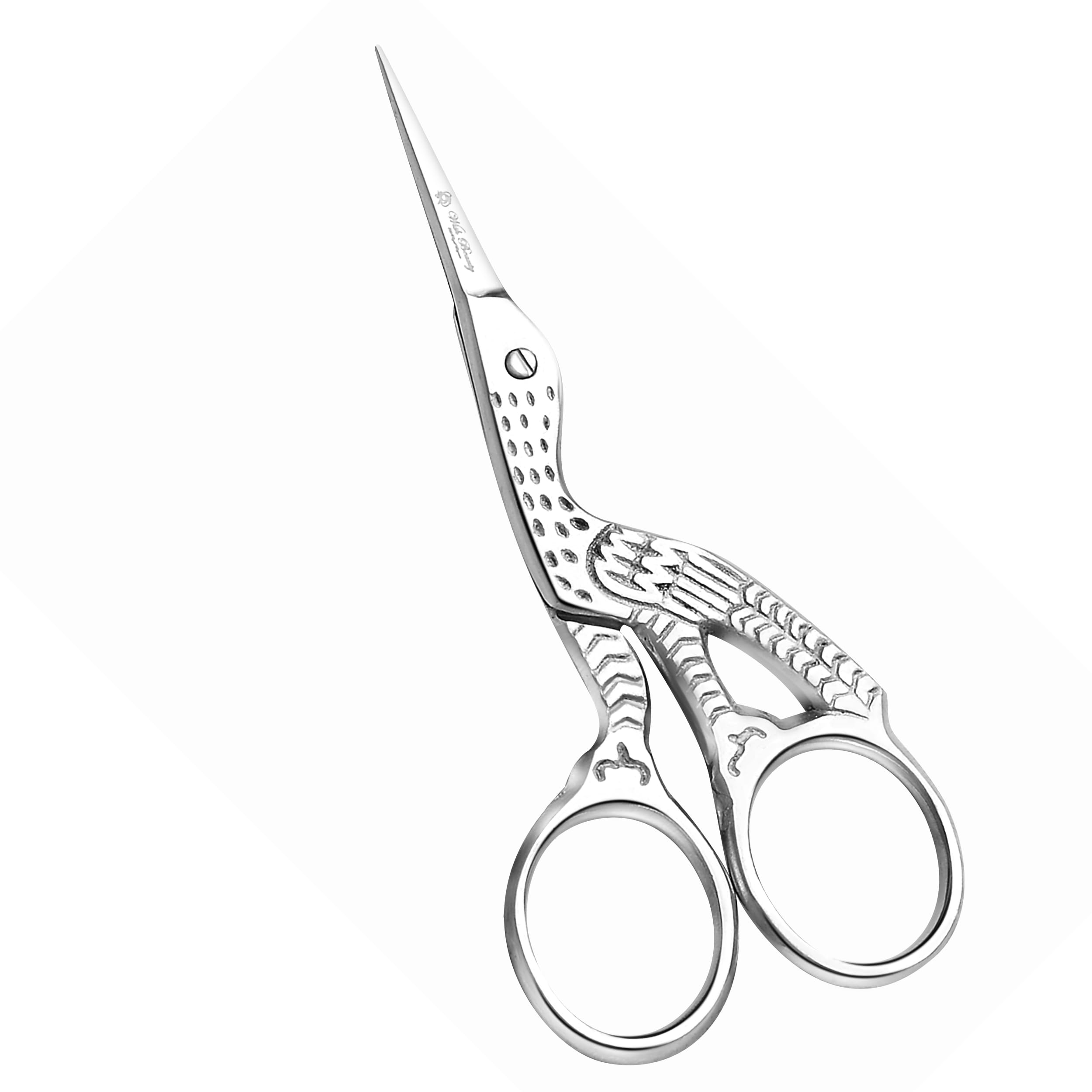 Wishbeauty 4.5" Classic Silver Embroidery Scissors - Sharp Point Stainless Steel Sewing Shears for Crafting, Needlework, Cross Stitch & Thread Snapping