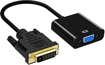 Amazon Dvi Vga 変換アダプタ Dvi D 24 1 To Vga D Sub 1080p対応 メッキコネクタ搭載 Dviオス Vgaメス Sugure Rgb Vgaケーブル 通販