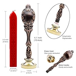 Wax Stamp Seal Sealing Wax kit, Red Wax Stick with