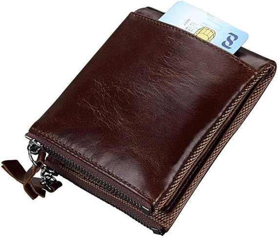 Carteras para Hombre Cartera for Hombre Antirrobo RFID Primera Capa