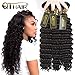 QTHAIR 10a Brazilian Virgin Hair Deep Wave Hair Extensions(18