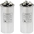 Powswopx 2 Pack 35+5 MFD 35/5 uF 370 or 440 Volt CBB65B Dual Run Circular Start Capacitor for AC Motor Run, Condenser Straight Cool, Heat Pump, Air Conditioner, HVAC Capacitor
