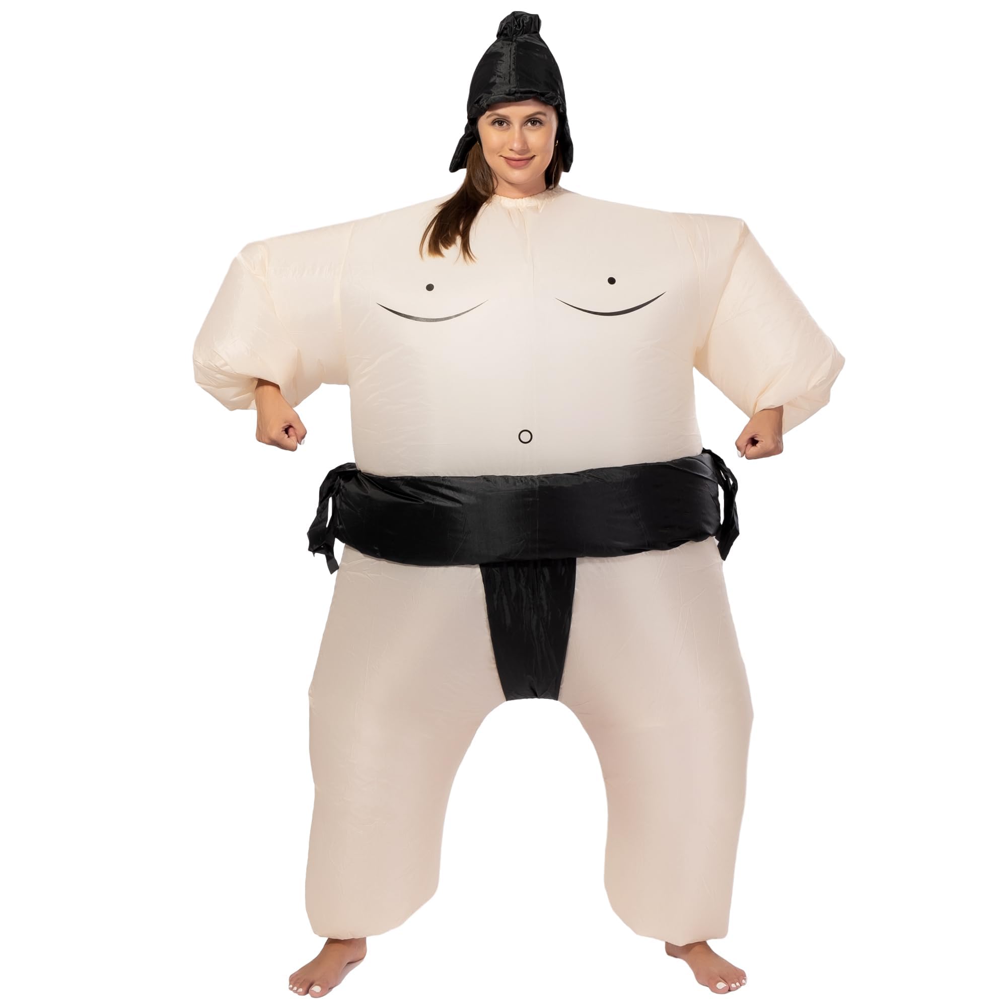 JOYBRO Inflatable Sumo Wrestler Suit Costume for Adult, Sumo Wrestler Inflatable Costume, Blow up Fat Suit Perfect for Fancy Families Member Game Halloween Costumes Party Cosplay, One Size 150-190 cm — image 1