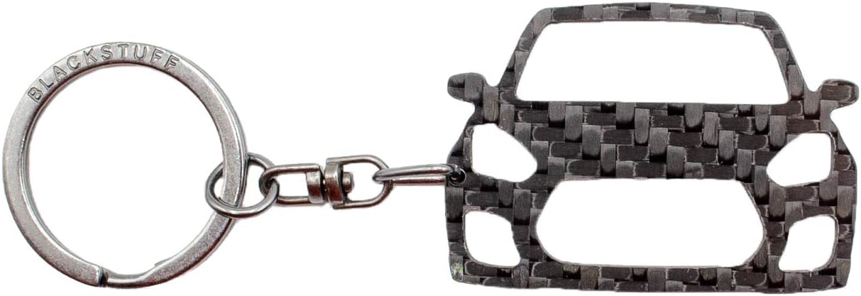 BlackStuff Carbon Fiber Keychain Keyring Ring Holder Compatible with Swift Sport MK4 2017+ BS-972 - Image 3