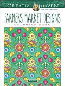 Download Amazon.com: Creative Haven Farmers Market Designs Coloring ...