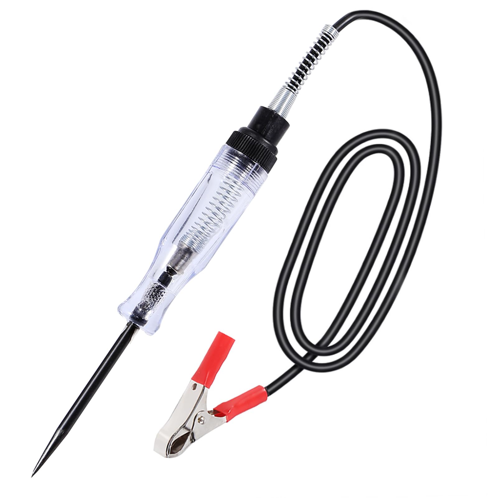 Circuit Tester, Auto 6V 12V 24V DC Car Truck Voltage Circuit Tester Car Test VoltMet Long Probe Pen Light Bulb for Checking Circuits Fuses Trailers