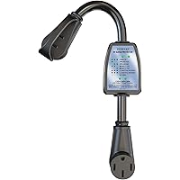 rv Surge Protector 50 amp, POWSAF rv Power Defender Voltage Protector/Monitor with Surge Protection(4100 Joules…