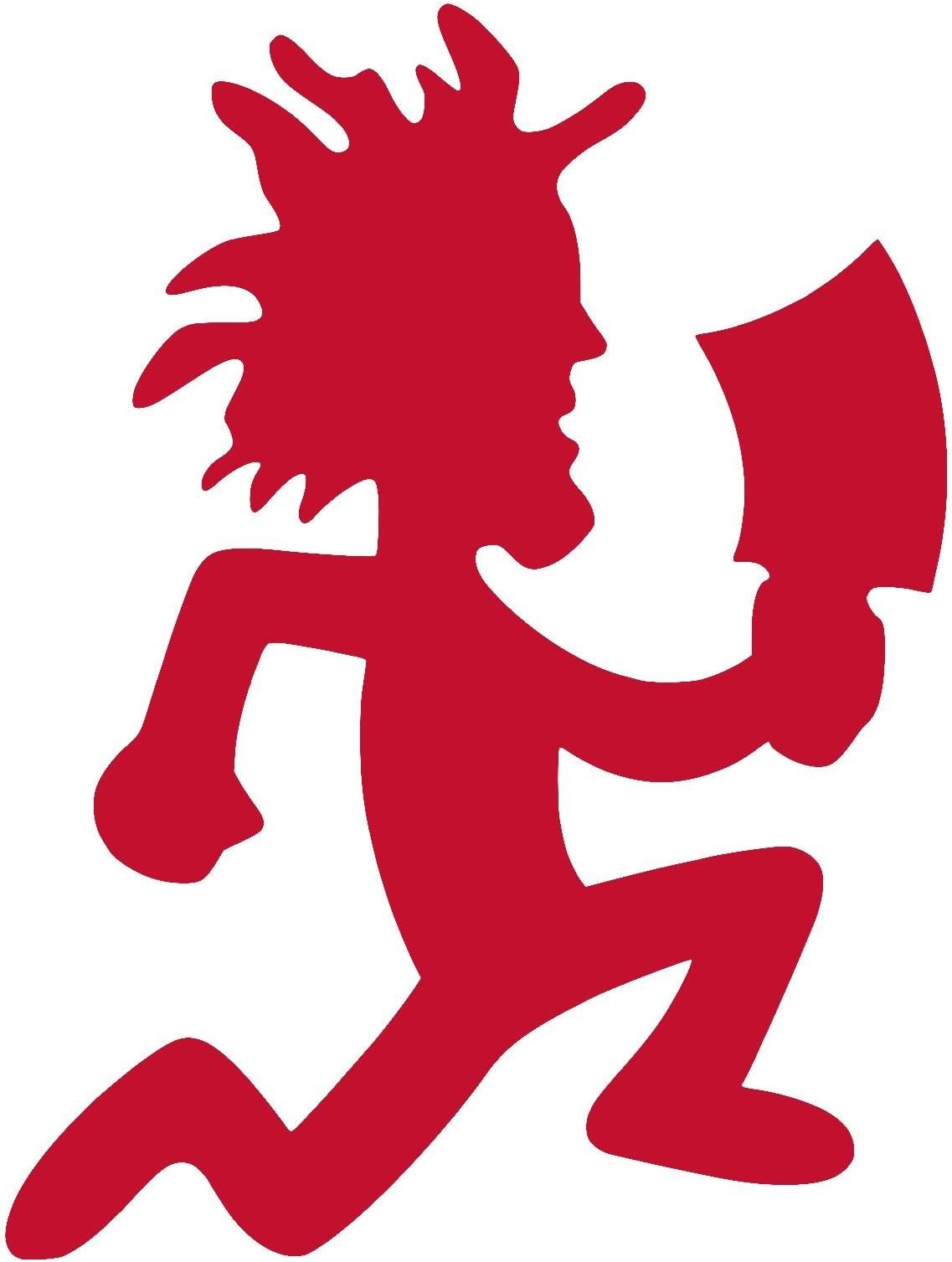 LeoPro Hatchet Man ICP Vinyl Sticker Decal (6" x 8", Real Red)