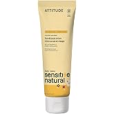 ATTITUDE Baby Lotion for Sensitive Skin, Unscented, EWG Verified, 8 Fl Oz | Fragrance Free Face &amp; Body Moisturizer, Oat &amp; Shea Butter, Babies &amp; Toddlers, Silky Soft Feel, 98% Naturally Derived, Vegan