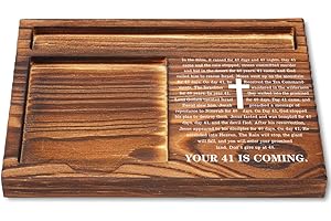 CWGOTC Your 41 is Coming Christian Sticky Note Holder, Inspirational Bible Verse Gift for Women Men, Religious Desk Decor, Faith Based Encouragement Gift for Coworkers Friends YCB146