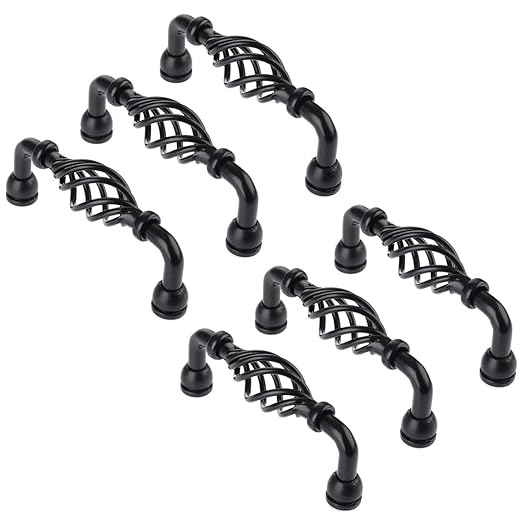 Creatwls Schwarz Möbelknöpfe Möbelgriff Türknauf Schrankgriff