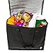 Rippl Insulated Grocery Bag - Reusable Grocery Bags - Foldable with Zipper Top - Set of 2 in Black