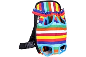 YINGJEE Dog Carrier Legs Out Front Pet Carrier Backpack Adjustable Puppy Cat Small Bag with Shoulder Strap and Sling for Traveling Hiking Camping Outdoor