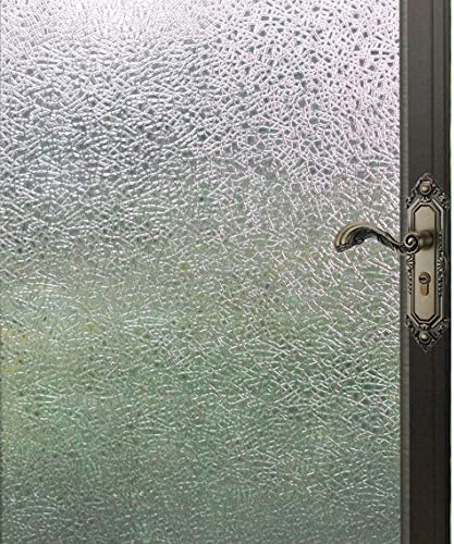Qualsen Window Film Privacy Glass Film Decorative Glass Window Sticker Non-adhesive Static Cling Window Film Anti-UV - 90 x 300cm, TM14