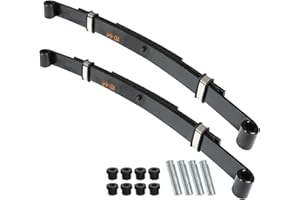 waltyotur 2 Set Heavy Duty Golf Cart Rear Leaf Springs Replacement for EZGO TXT 1996-2013