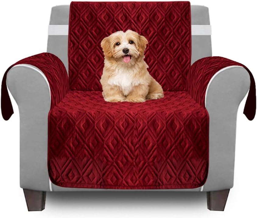 Hafaa Sofa Cover Quilted Sofa Protector, NonSlip Waterproof Dog Cover