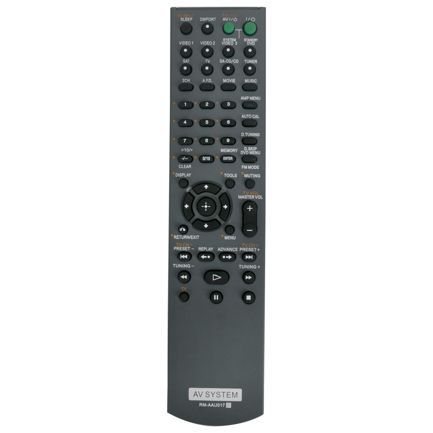 VINABTY RM-AAU017 148009941 Remote Control Replacement fit for Sony str-dg510-5.1ch DG510-STR HT-DDW685 AV Receiver SUB RM-AAU013