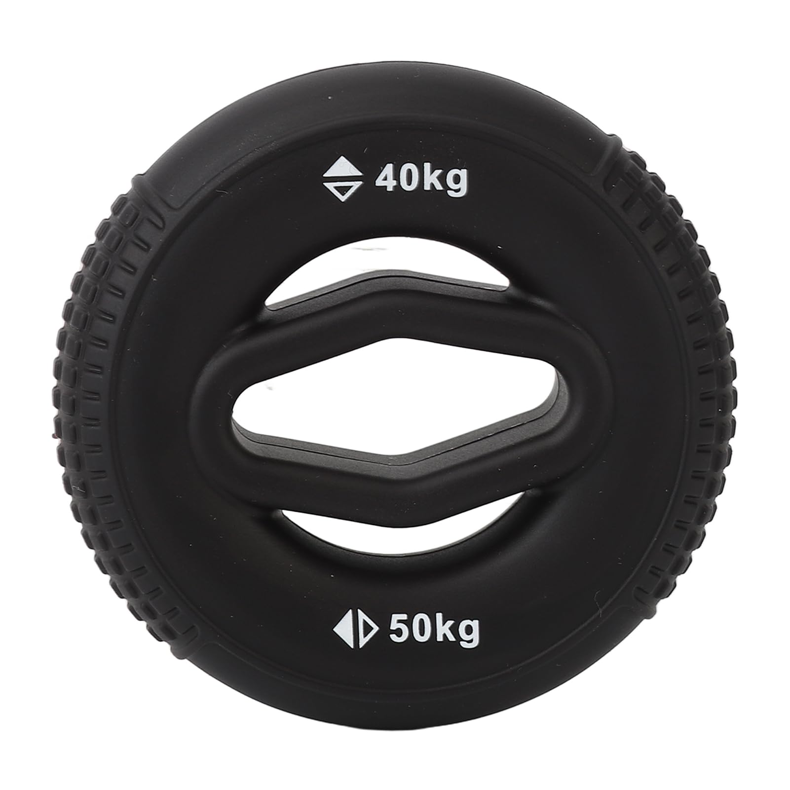 Hand Grip Strengthener, Silicone Rings, 40KG 50KG, Anti Slip Grip Trainer for Stress Relief, Coffee Black