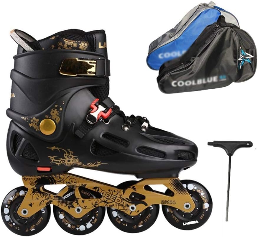 Tiua Inline Skates Racing Skates Inline Roller Skating Women's Adult Fitness Inline Skate Men's Adult Fitness Inline Skate Recreational Inline Skates Inline Skates For Fast Urban Skating Black White