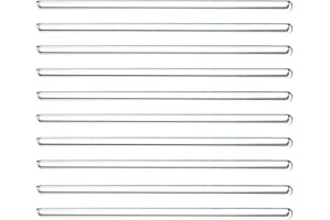 10 Pcs Double Sided Glass Stirrer Sticks Heat Resistant Scientific Chemistry Lab Stirring Hot Cold Drinks