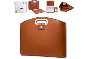 The 2-Piece Set: Sophisticated Business Waterproof Leather Laptop & Tote Set, Women's Laptop Tote Bag for Work