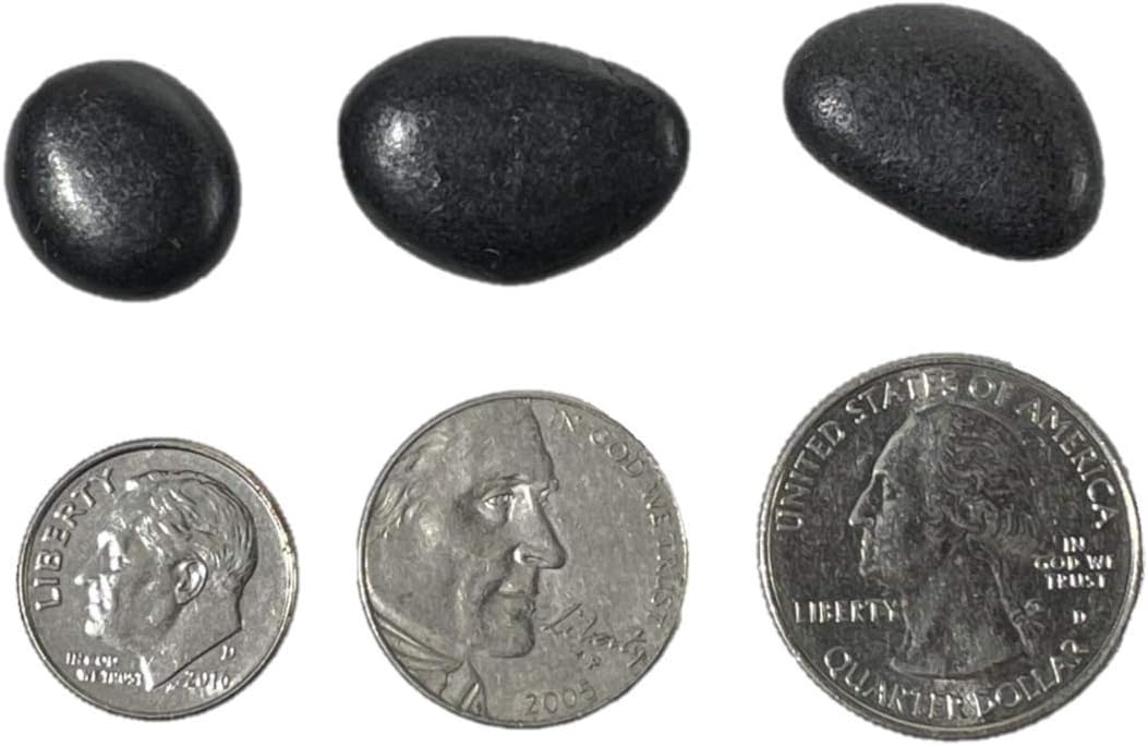 KAYSO INC 3/8" Gravel Size Polish River Rocks/Pebbles for Garden, Home Decoration, Plant Toppers, Vase Fillers and Walkways - 10 LBS (Black) : Garden & Outdoor