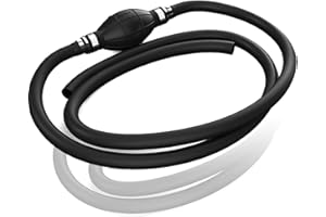 ICEPARK High Flow Siphon Pump, Gasoline Oil Water Fuel Diesel Transfer Siphon Pump, Siphon Hand Fuel Pump Portable Manual Car Liquids Gas Transfer PumpSiphon Hose, Siphoning Kit, 2M Durable Syphon Hose