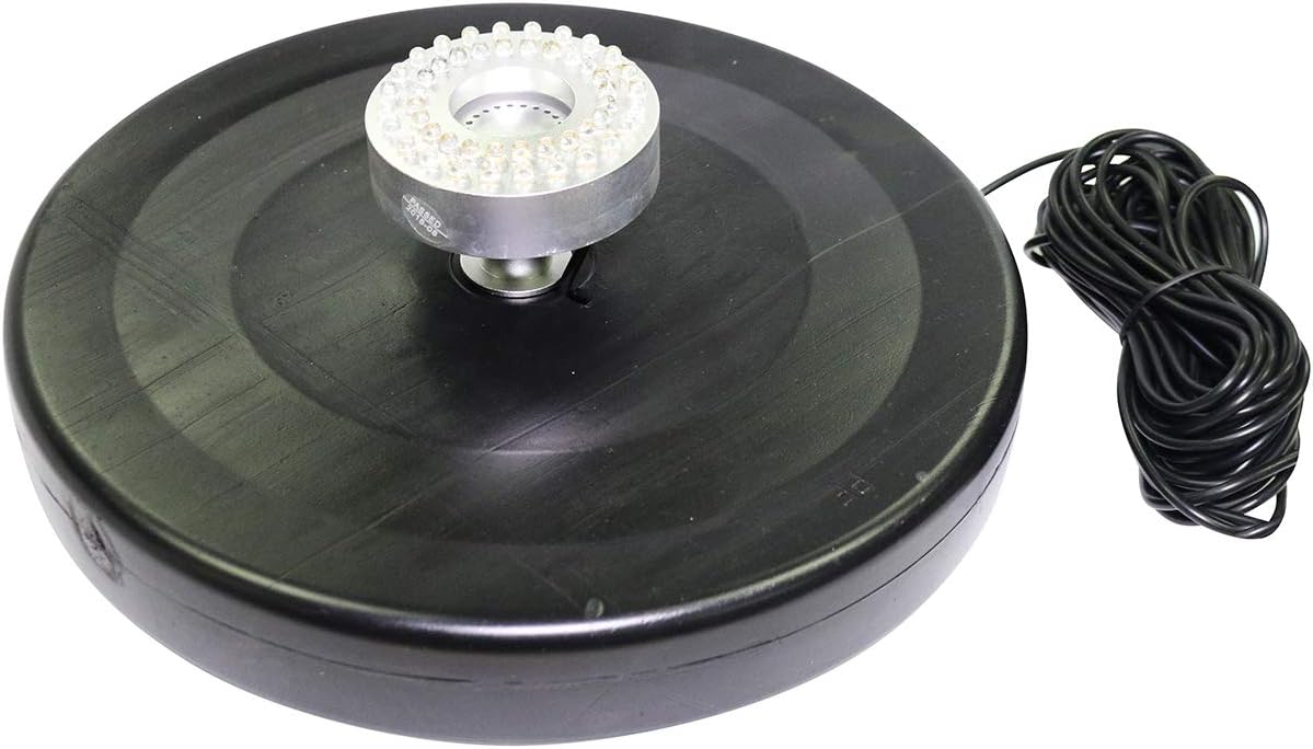 Alpine Corporation FTC102 550-GPH Pump 48-LED Light Floating Spray Fountain, 530 gph, Beige : Free Standing Garden Fountains : Garden & Outdoor
