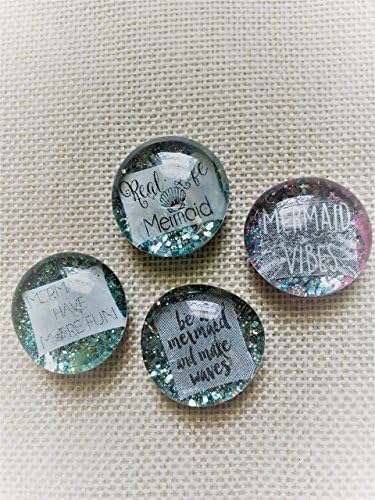 Set of 4 Ultra Sparkle Mermaid Magnets