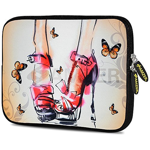 Amzer 7.0-7.75 Inches Designer Neoprene Sleeve Case for iPad/Tablet/e-Reader and Notebooks, Stiletto Heels (AMZ5224077)