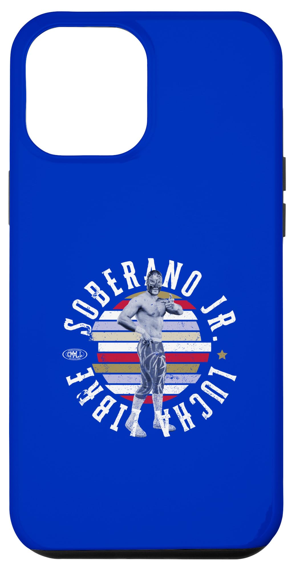 iPhone 14 Plus Soberano Jr. Mexican Luchador Ideal for men and women. Case