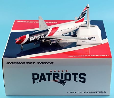 Jc Wings 1 200 Px2193 New England Patriots Airlines Plane Boeing 767 300 Diecast Aircraft Model Reg N36ne Aircraft Amazon Canada