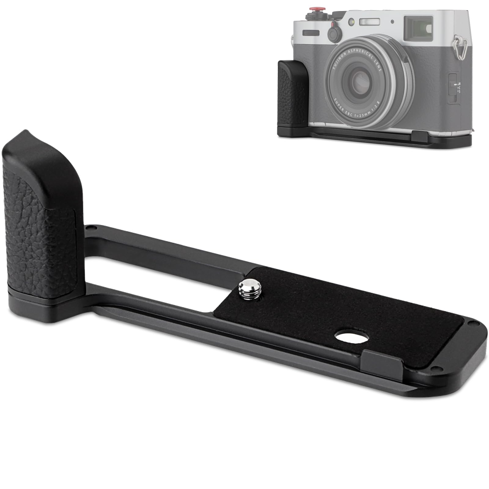 Haoge HG-X100V Camera Holder Hand Grip for Fujifilm Fuji X100V X100F Camera Accessories Bracket fit Arca Swiss Kirk RRS QR Quick Release Plate