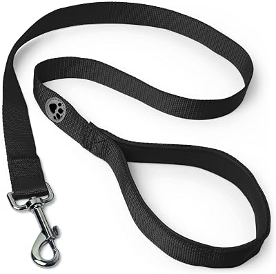 igadgitz Home Padded Handle Dog Lead Leash Black 122cm 4ft