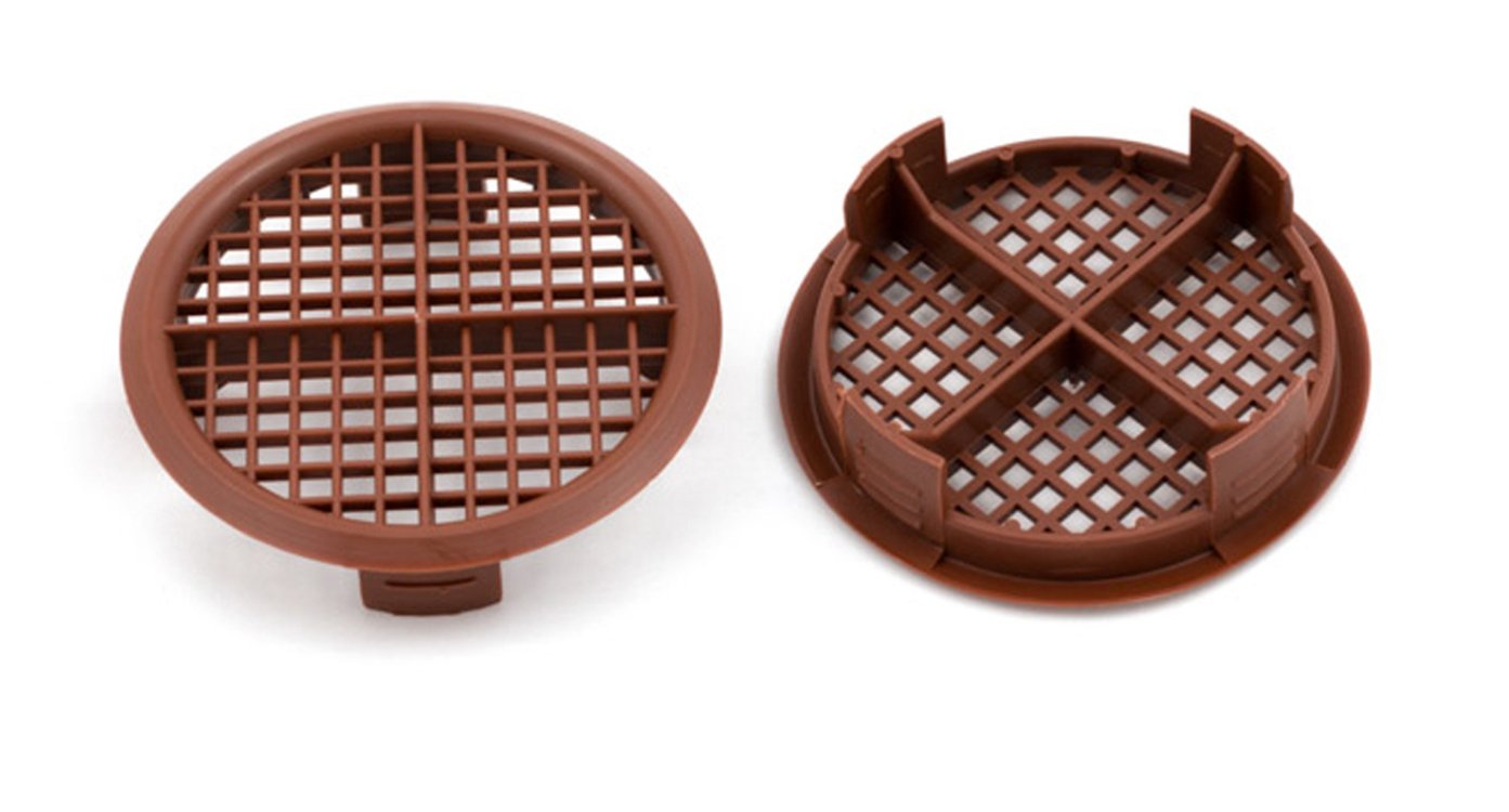 20 Number Plastic Brown Festoon Push in Roof Fan Airflow Fan 70 mm 14.61 cm Diameter