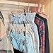 HAIMST 6 Tire Skirt Hangers with Clips Pants Hanger Space Saving Multi Layer Skirt Hanger for Pants, Slacks,Jeans Closet Hanger Organizer (3-Pack)
