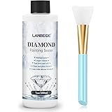 LANBEIDE Updated Diamond Painting Sealer 200ML with Silicone Brush, 5D Diamond Painting Glue Sealer Permanent Hold & Shine Ef