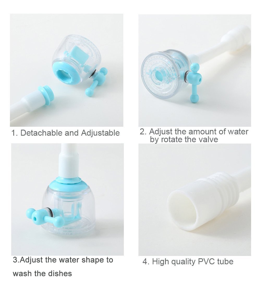 Faucet Nozzle Rotary Water Saving Kitchen Tap Anti Splash Spout