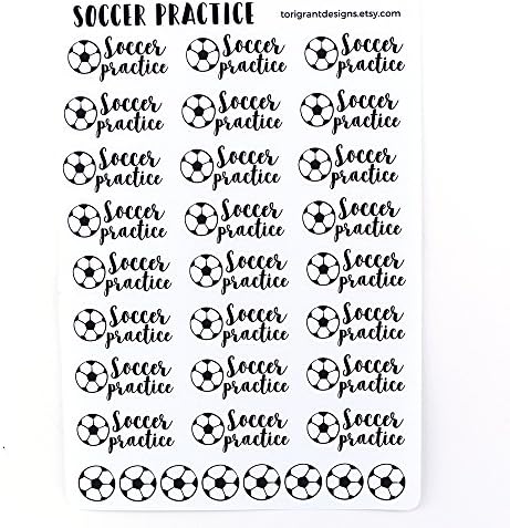 Soccer Practice Planner Stickers