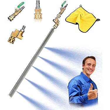 39'' Car Radiator Cleaning Wand 25° Fan Nozzle Car Truck Power Washer Wand Radiator Flush And Cleaner