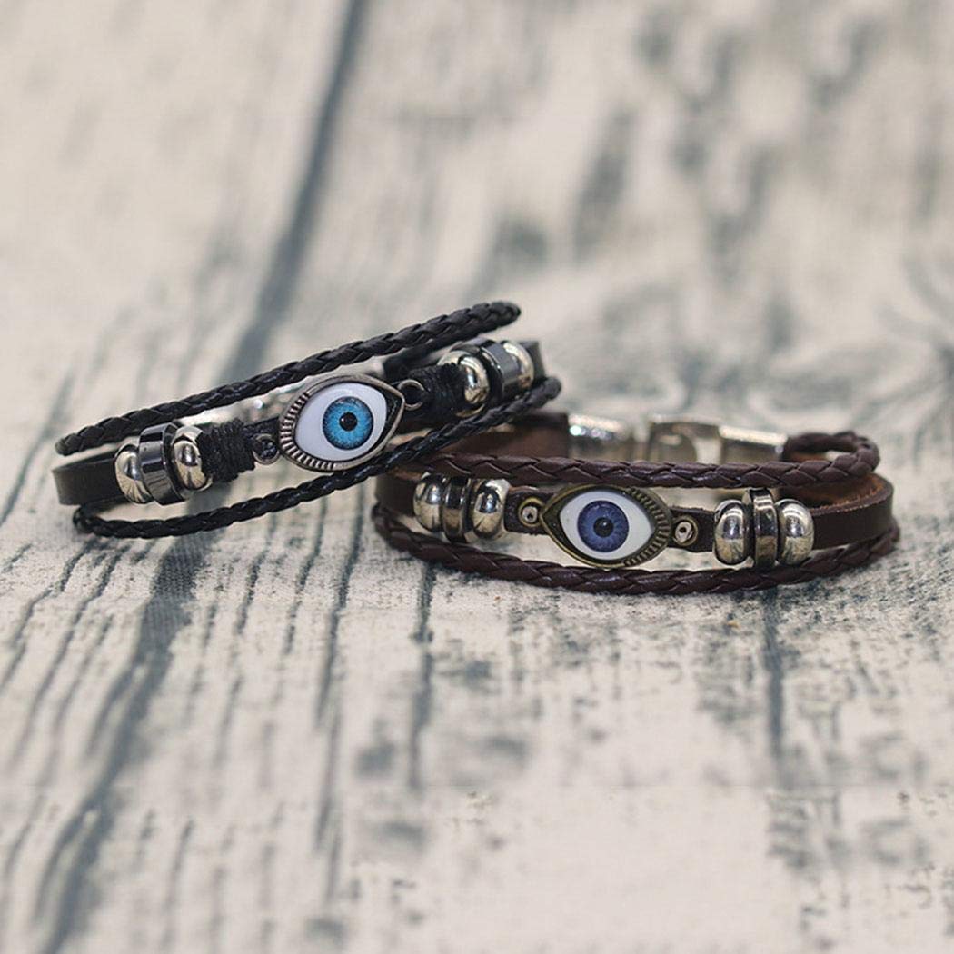 UpBeauty Artificial Leather Retro Style Bangle Bracelet Wristband Bangle