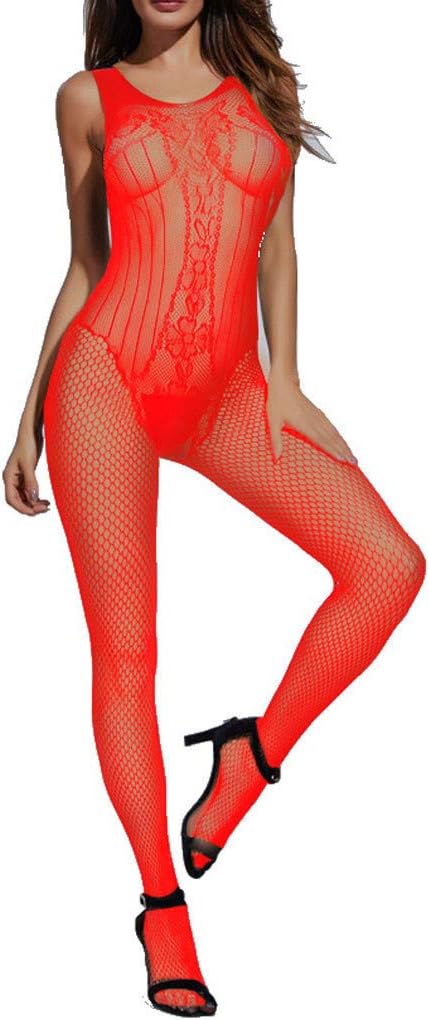 Women Sexy Body Stocking, Sexy Erotic Sheer Corset Fishnet Suspender Lingerie Babydoll Teddy Body Catsuit Stocking