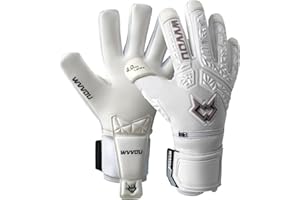 WVVOU Soccer Goalie Gloves for Adults and Youth, High Performance Goalkeeper Gloves with 5 Detachable Finger Saves, Soccer Gloves with 4mm Sticky Latex Palm