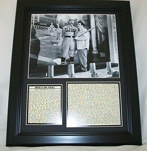 Photographs - 11X14 FRAMED WHO'S ON FIRST ABBOTT AND & COSTELLO 8x10 PHOTO + BUD LOU