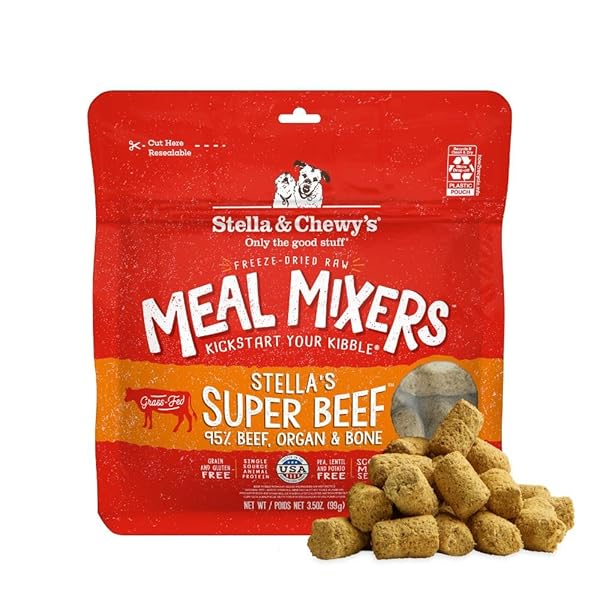 STELLA & CHEWY’S FREEZE-DRIED RAW BEEF MEAL MIXERS-...