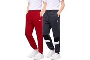 RBX Boy's Sweatpants - 2 Pack Active Tricot Jogger Pants (Size 4-20)